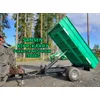 Sansen kippikärry pikkutraktoriin / 1-akselinen peltilaidoilla