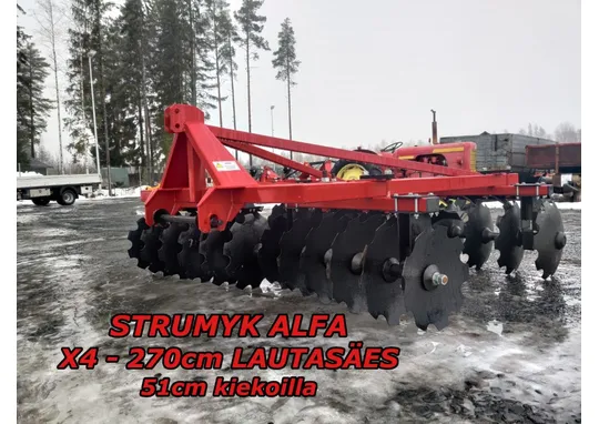 Strumyk Alfa X4 lautasäes 270cm / 51cm kiekot