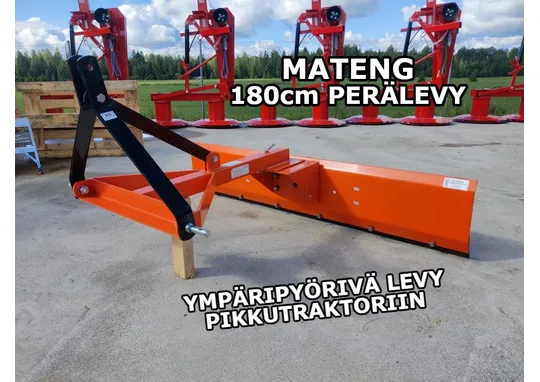 Mateng 180cm perälevy / Pikkutraktoriin takalana
