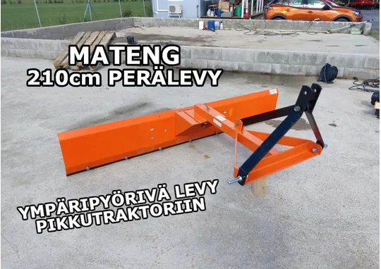 Mateng 210cm perälevy / Pikkutraktoriin takalana