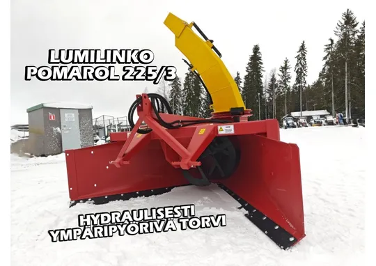 Pomarol 225/3 lumilinko - 225cm / Hydraulisesti kääntyvä torvi - Katso video!