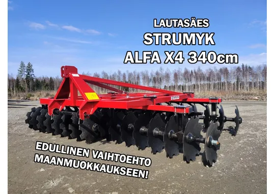 Strumyk Alfa X4 340cm lautasäes / 51cm kiekot