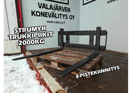 Strumyk trukkipiikit 2000kg - 3-piste / Mekaanisesti säädettävät!