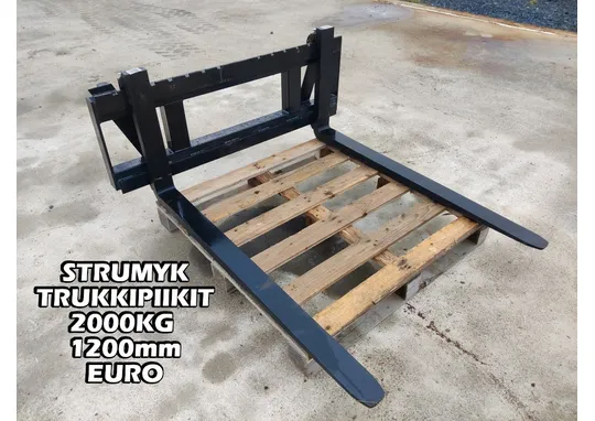 Strumyk trukkipiikit 2000kg - 1200mm / Euro-kiinnike - Mekaanisesti säädettävät