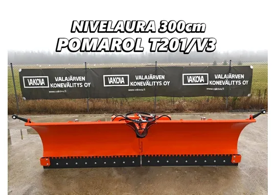 Pomarol T201/V3 nivelaura - 300cm / TÄYSKELLUVA - EURO-kiinnike