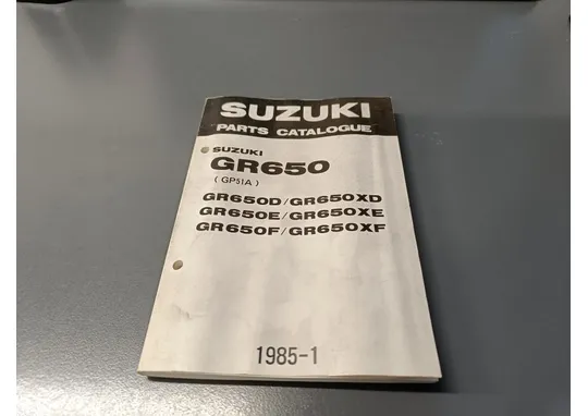Suzuki GR650 (D/E/F) / Moottoripyörän varaosaluettelo