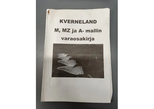Kverneland M, MZ ja A -mallin / Varaosakirja