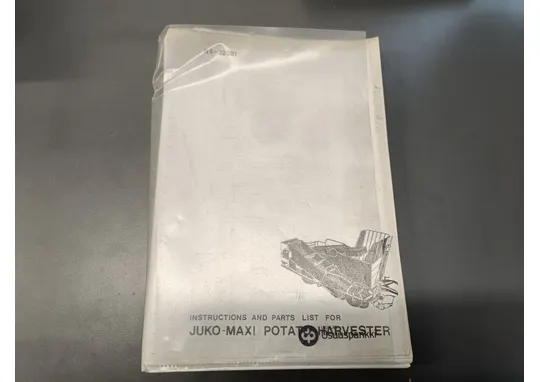 JUKO-MAXI perunannostokone N5-32381 / Käyttöohjekirja