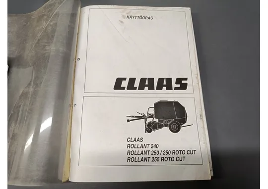 Claas Rollant 240, 250 ja 255 / Pyöröpaalaimen käyttöopas