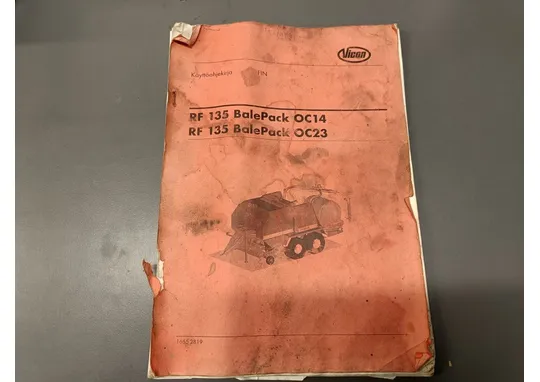 Vicon RF 135 BalePack OC14/23 / Yhdistelmä pyöröpaalaimen käyttöohjekirja