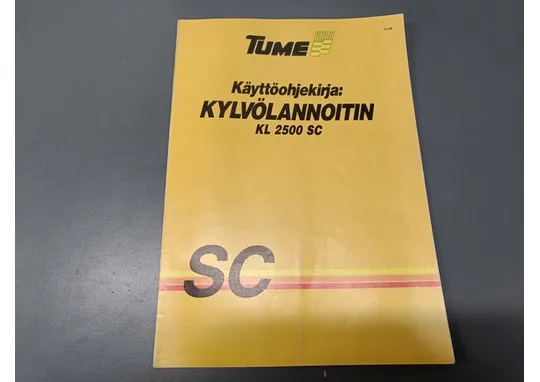 Tume kylvölannoittimen KL2500SC / Käyttöohjekirja