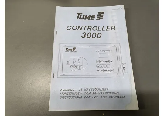 Tume Controller 3000 / Asennus- ja käyttöohjeet