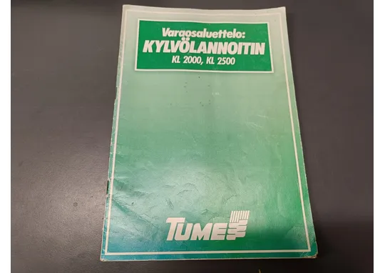 Tume kylvölannoittimen KL2000, KL2500 / Varaosaluettelo