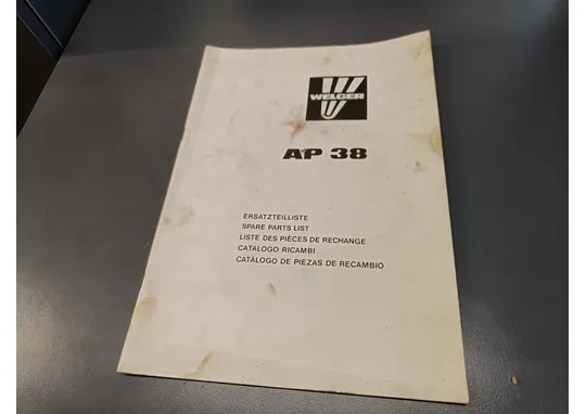Welger AP 38 / paalaimen varaosaluettelot