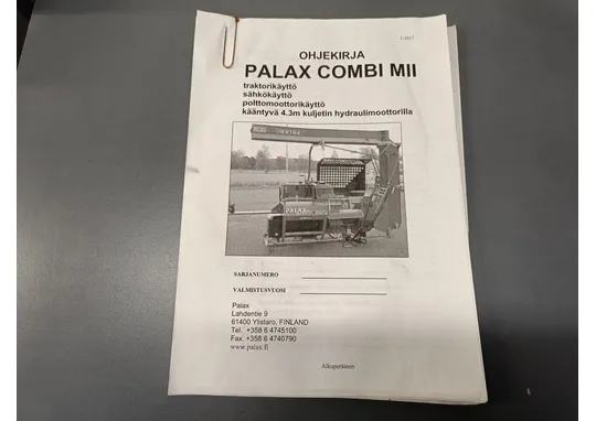 Palax Combi MII / käyttöohjekirja