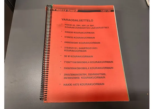 Hakki metsäkoneiden / Varaosaluettelo