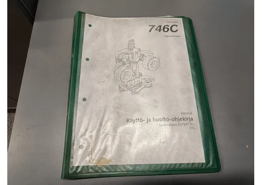 Timberjack harvesteripään 746C F056438 / Käyttö ja huolto-ohjekirja