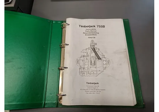 Timberjack 755B F042138 / Hakkuupään varaosakirja