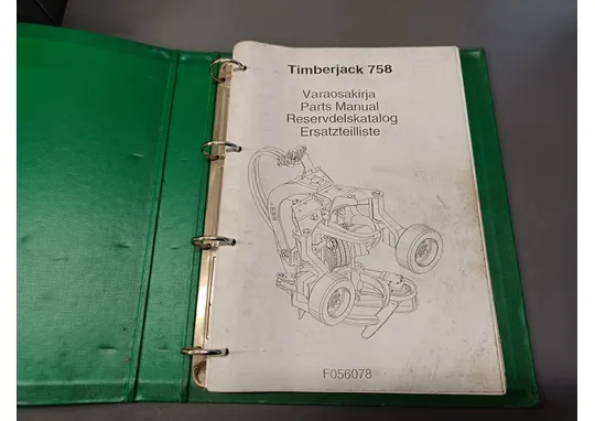 Timberjack 758 F056078 / Hakkuupään varaosakirja