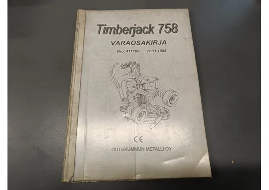 Timberjack 758 / Hakkuupään varaosakirja