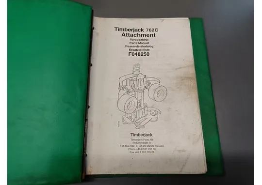 Timberjack 762C F048250 / Hakkuupään varaosakirja