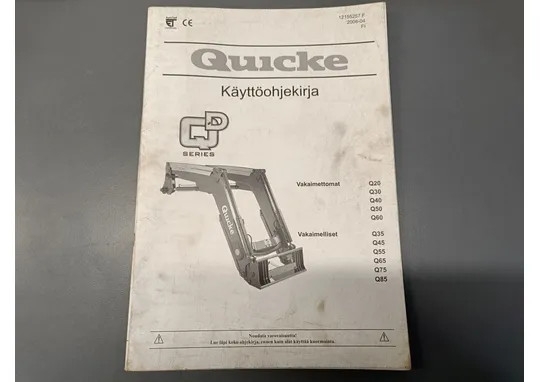 Quicke käyttöohjekirja /