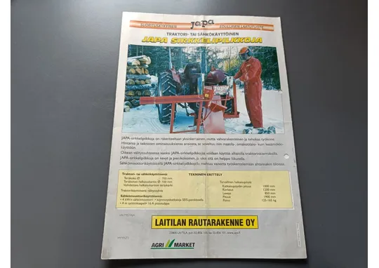 Japa sirkelipilkkoja / Myyntiesite