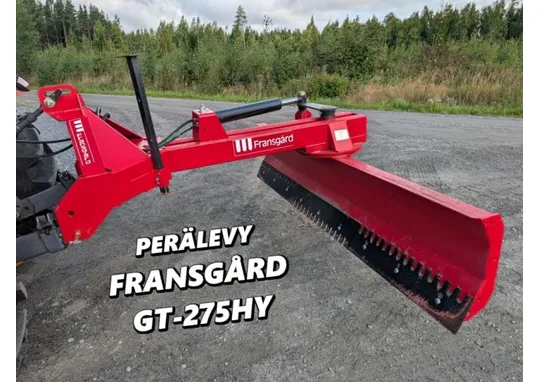 Fransgård GT-275HY perälevy / Hydraulinen levyosa / Huippukunto / Video!