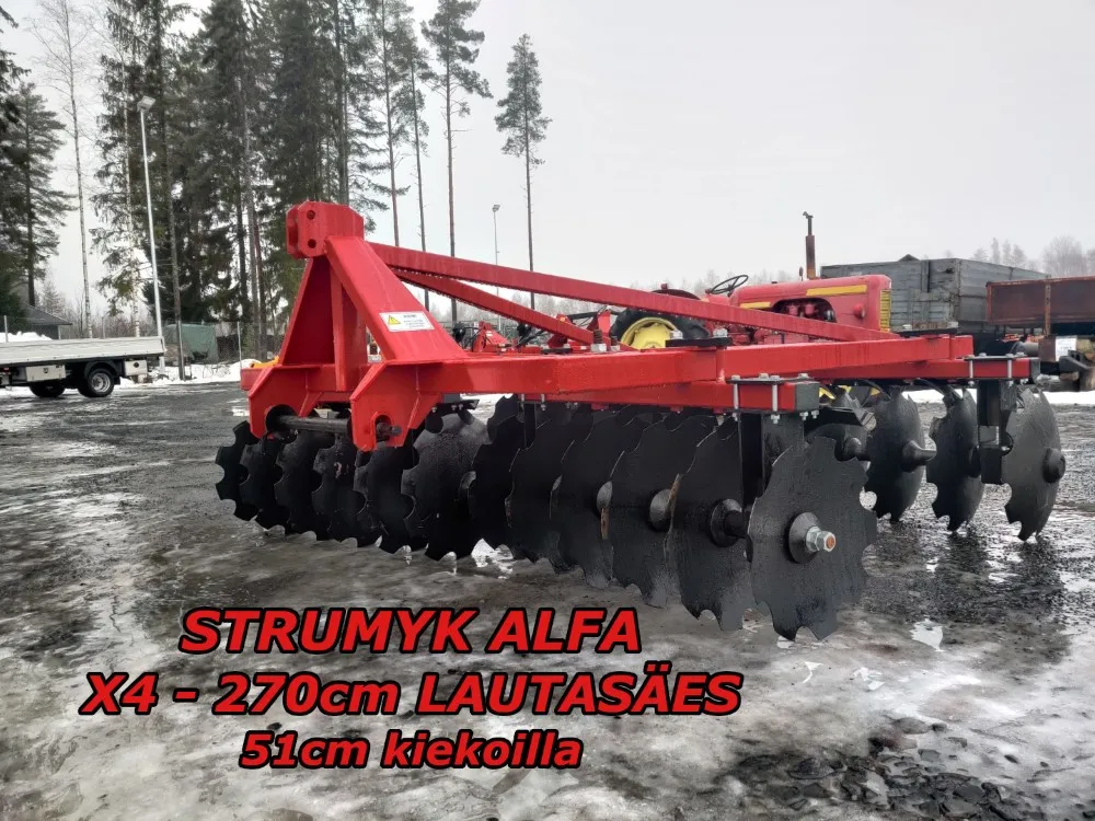 Strumyk Alfa X4 lautasäes 270cm / 51cm kiekot