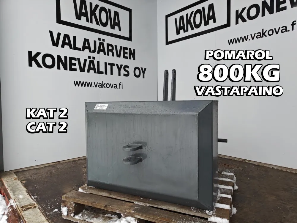 Pomarol 800kg vastapaino / etupaino / KAT 2 / CAT 2 kiinnitys