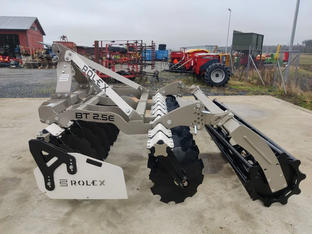 Rol-Ex BT 2.5E - 250cm lautasmuokkain / Mekaanisella putkipakkerilla