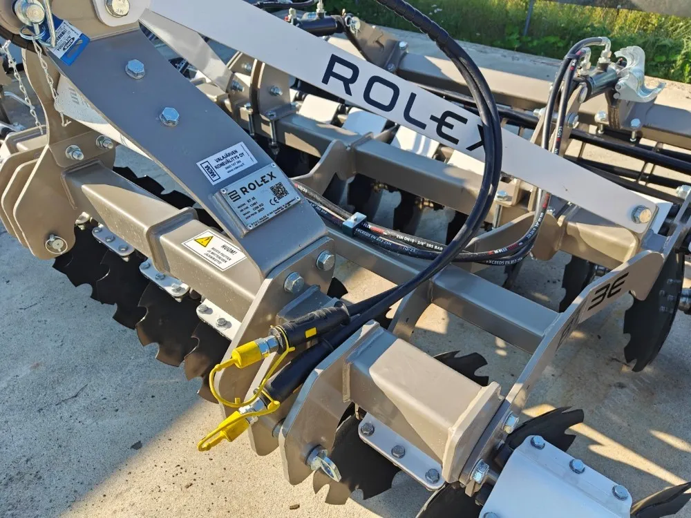 Rol-Ex BT2.5E lautasmuokkain / 250cm - Hydraulinen pakkerinsäätö