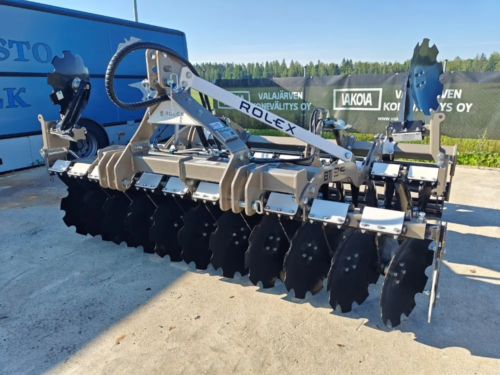 Rol-Ex BT2.5E lautasmuokkain / 250cm - Hydraulinen pakkerinsäätö
