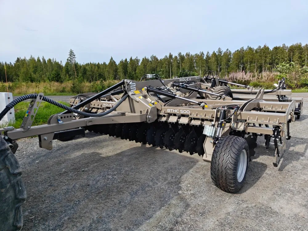 Rol-Ex BTHC 500cm lautasmuokkain / Hinattava ja hydraulisesti taittuva - Video