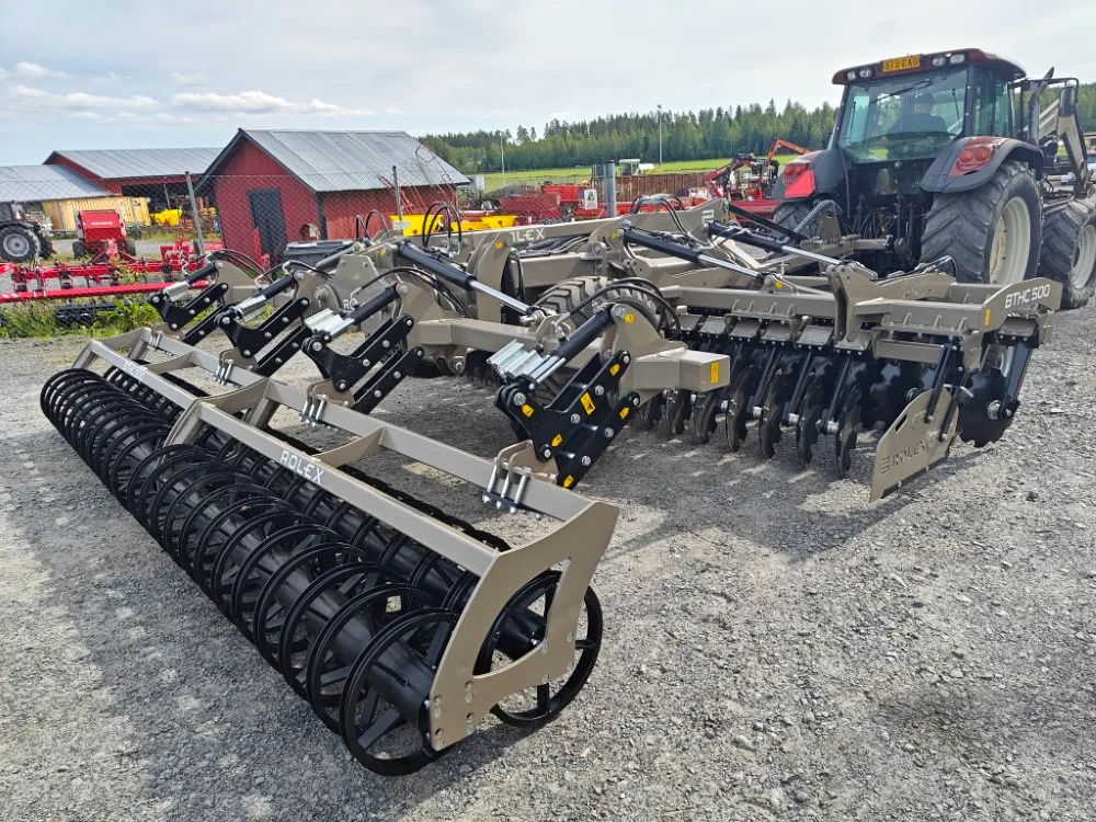 Rol-Ex BTHC 500cm lautasmuokkain / Hinattava ja hydraulisesti taittuva - Video