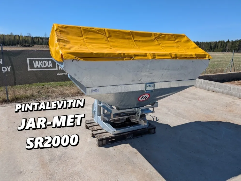Jar-Met SR2000 pintalevitin, galvanoitu / Kahdella lautasella, katso video!