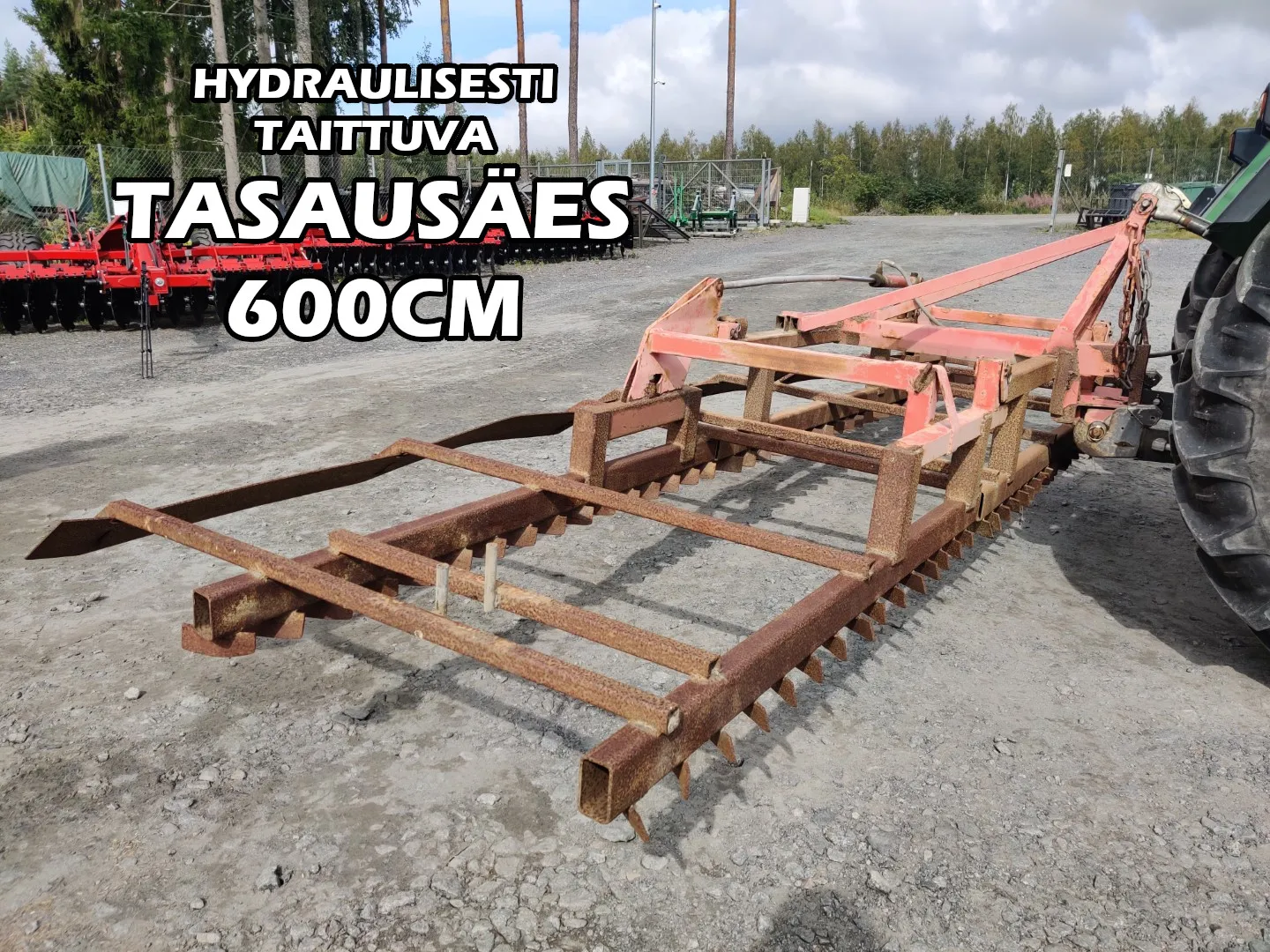 Tasausäes 600cm / hydraulisesti taittuva