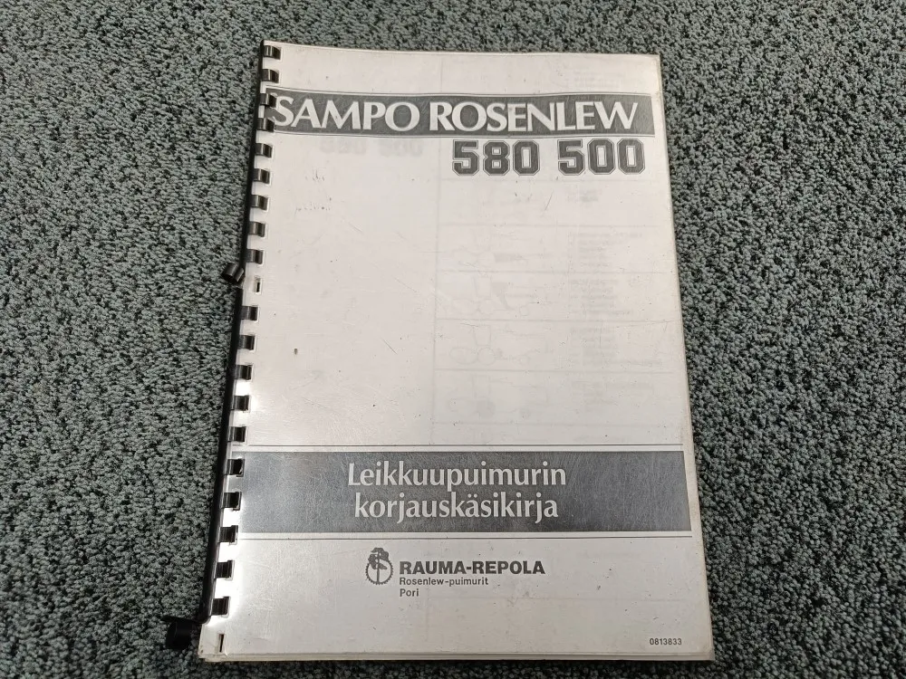 Sampo Rosenlew 580 ja 500 / Leikkuupuimurin korjauskäsikirja