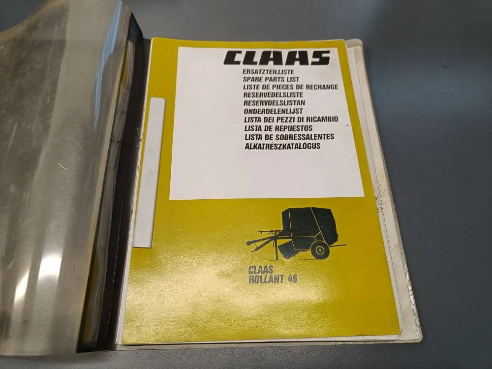 Claas Rollant 46 / Varaosaluettelo