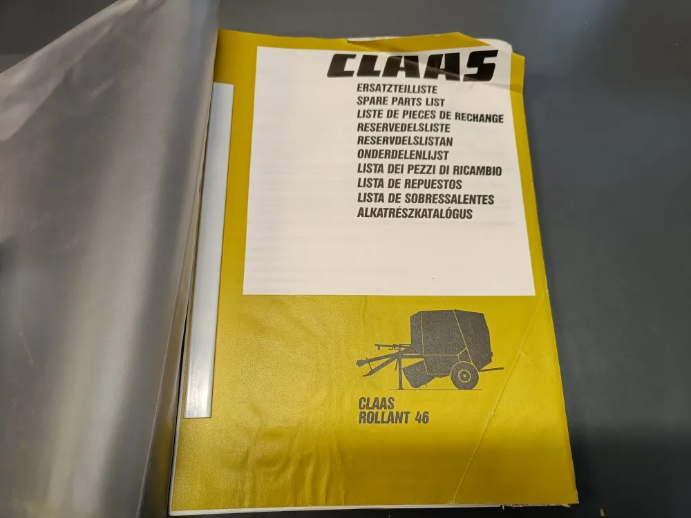 Claas Rollant 46 / Varaosaluettelo