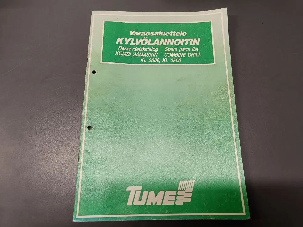 Tume kylvölannoittimen KL2000 ja KL2500 / Varaosaluettelo
