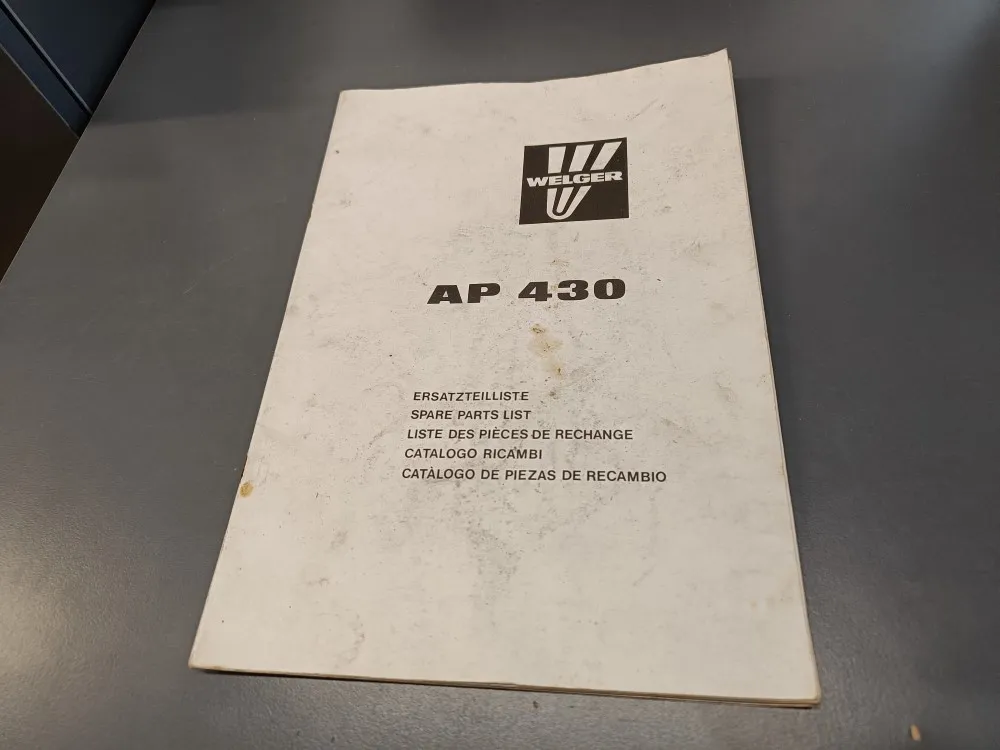 Welger AP 430 / paalaimen varaosaluettelot