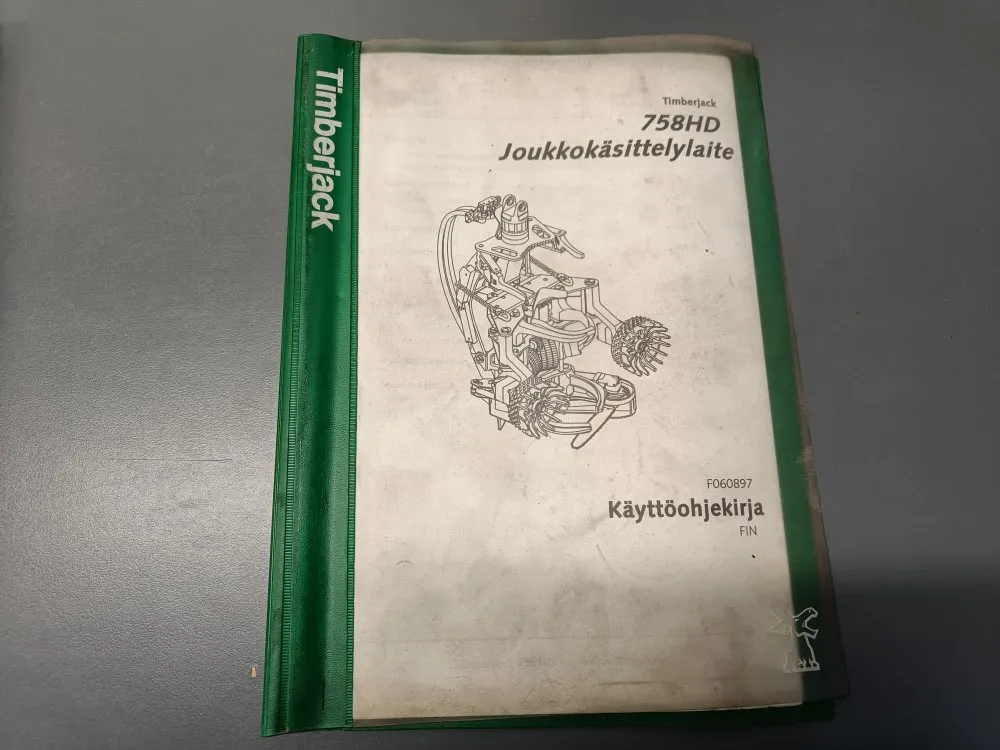 Timberjack joukkokäsittelylaite 758HD / Käyttöohjekirja