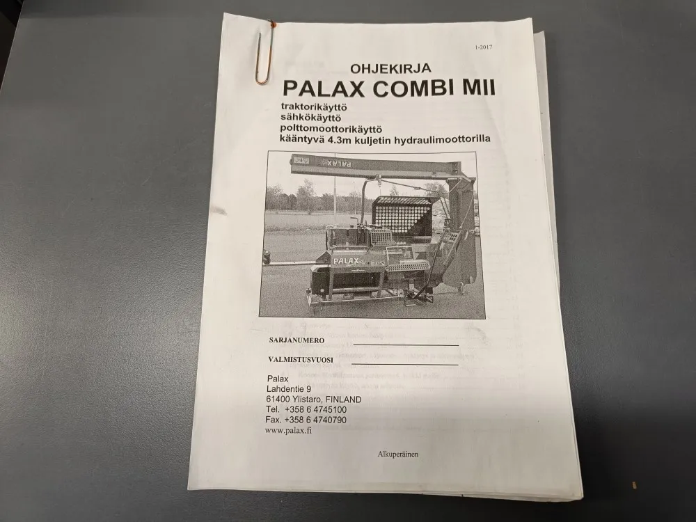 Palax Combi MII / käyttöohjekirja
