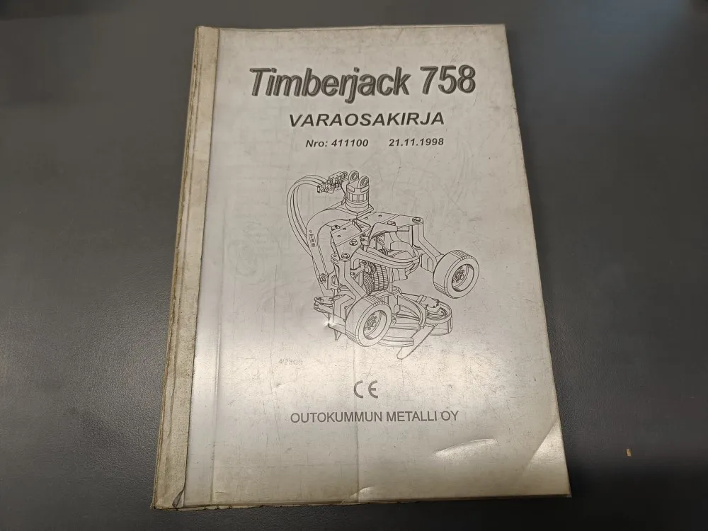 Timberjack 758 / Hakkuupään varaosakirja
