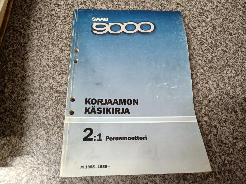 Saab 9000 / Korjaamon käsikirja 2:1 perusmoottori