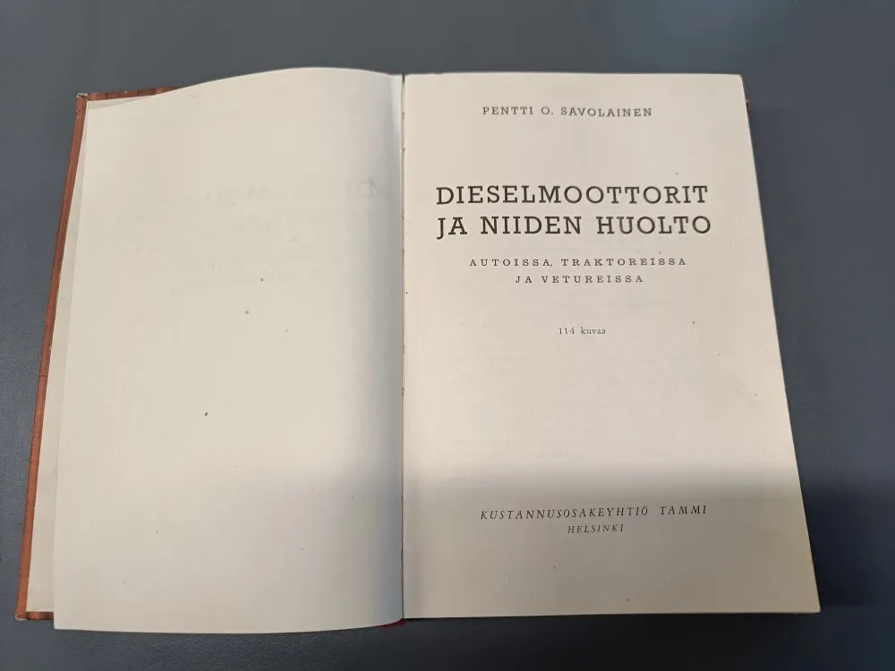 Dieselmoottorit ja niiden huolto / Tammi, Pentti Savolainen