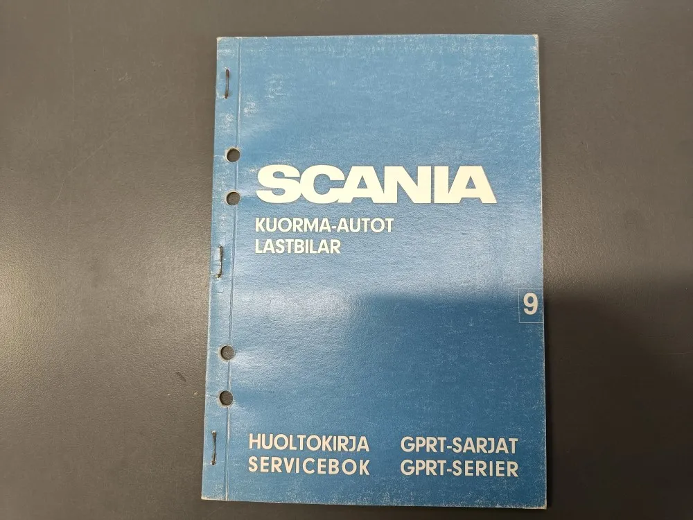 Scania kuorma-autot huoltokirja /