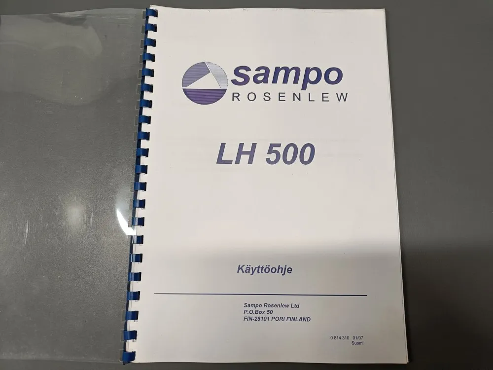 Sampo Rosenlew LH500 puinti monitorin / Käyttöohje