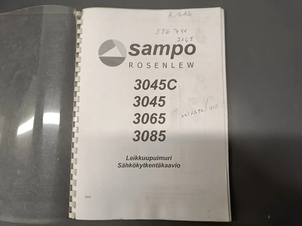 Sampo Rosenlew 3045C, 3045, 3065 ja 3085 / Puimurin sähkökytkentäkaavio